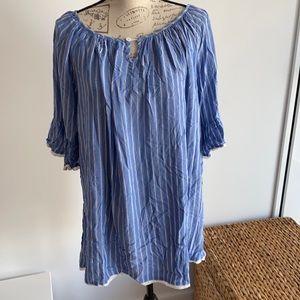 NWOT - Blue stripped Tunic